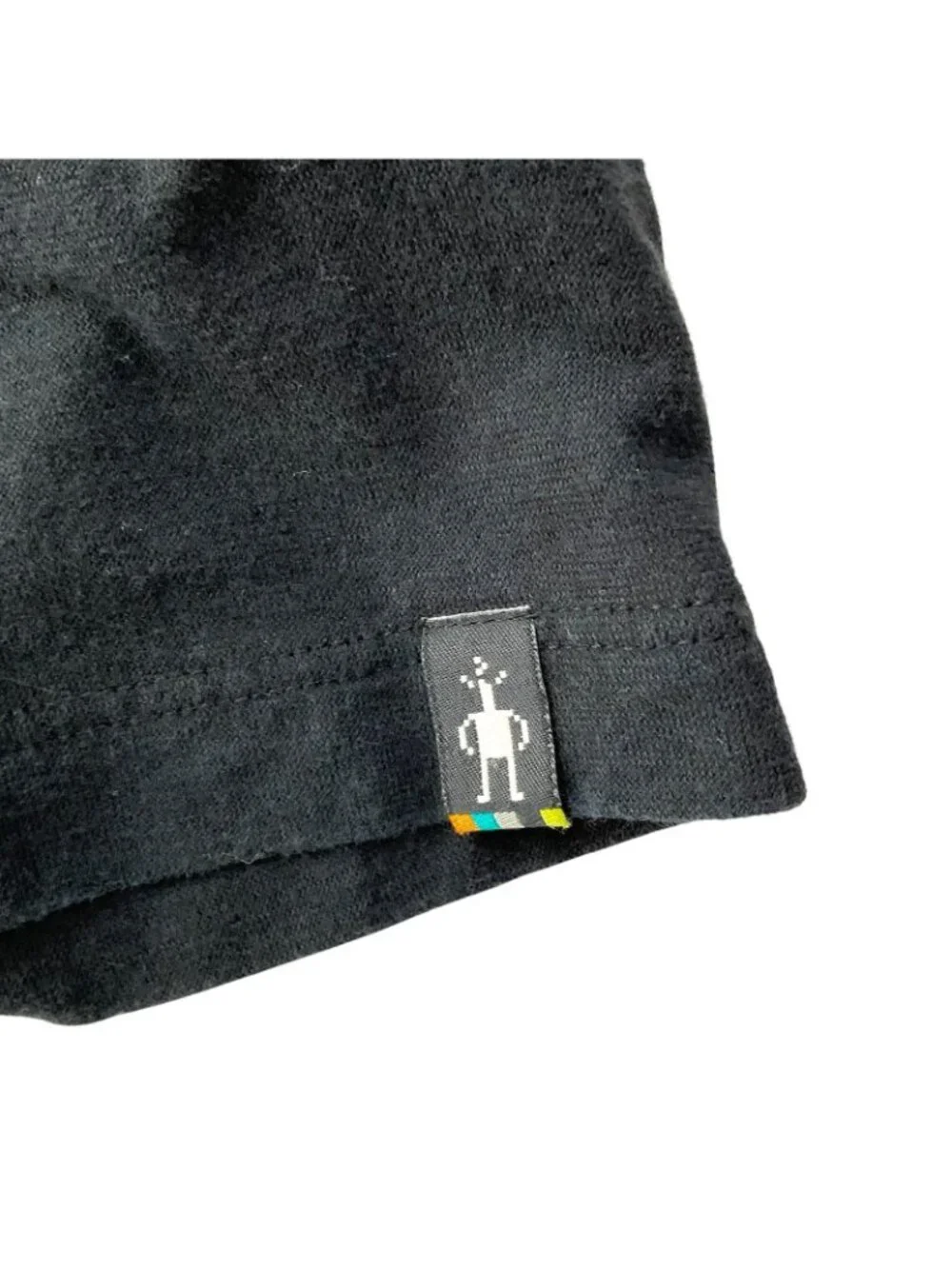 Smartwool Night Camp Graphic Tee Shirt Unisex Medium Black Merino Cotton Outdoor